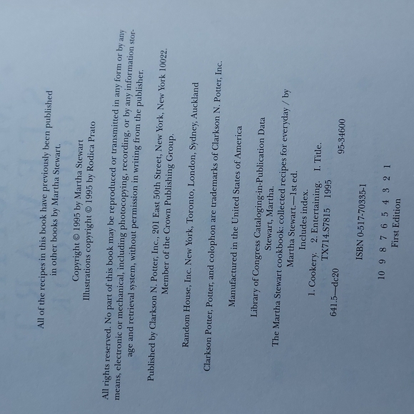 Cook Book Martha Stewart. 1st edition - Picture 4 of 10